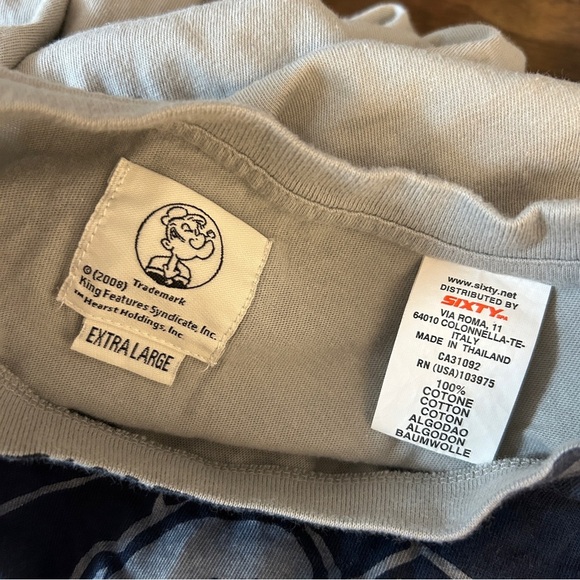 ❤️ Popeye Rare Airbrush Graphic Tee - Picture 5 of 8